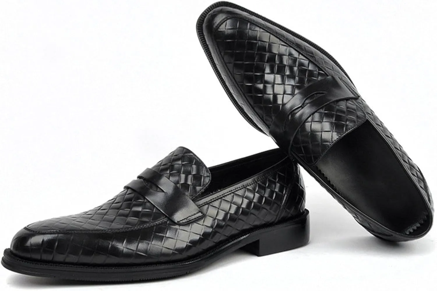 Men's Leather Driving Slip-on Dress Loafers Luxury Crocodile Print Soft Sole Business Oxford Shoes Classic Wedding Dress Shoes