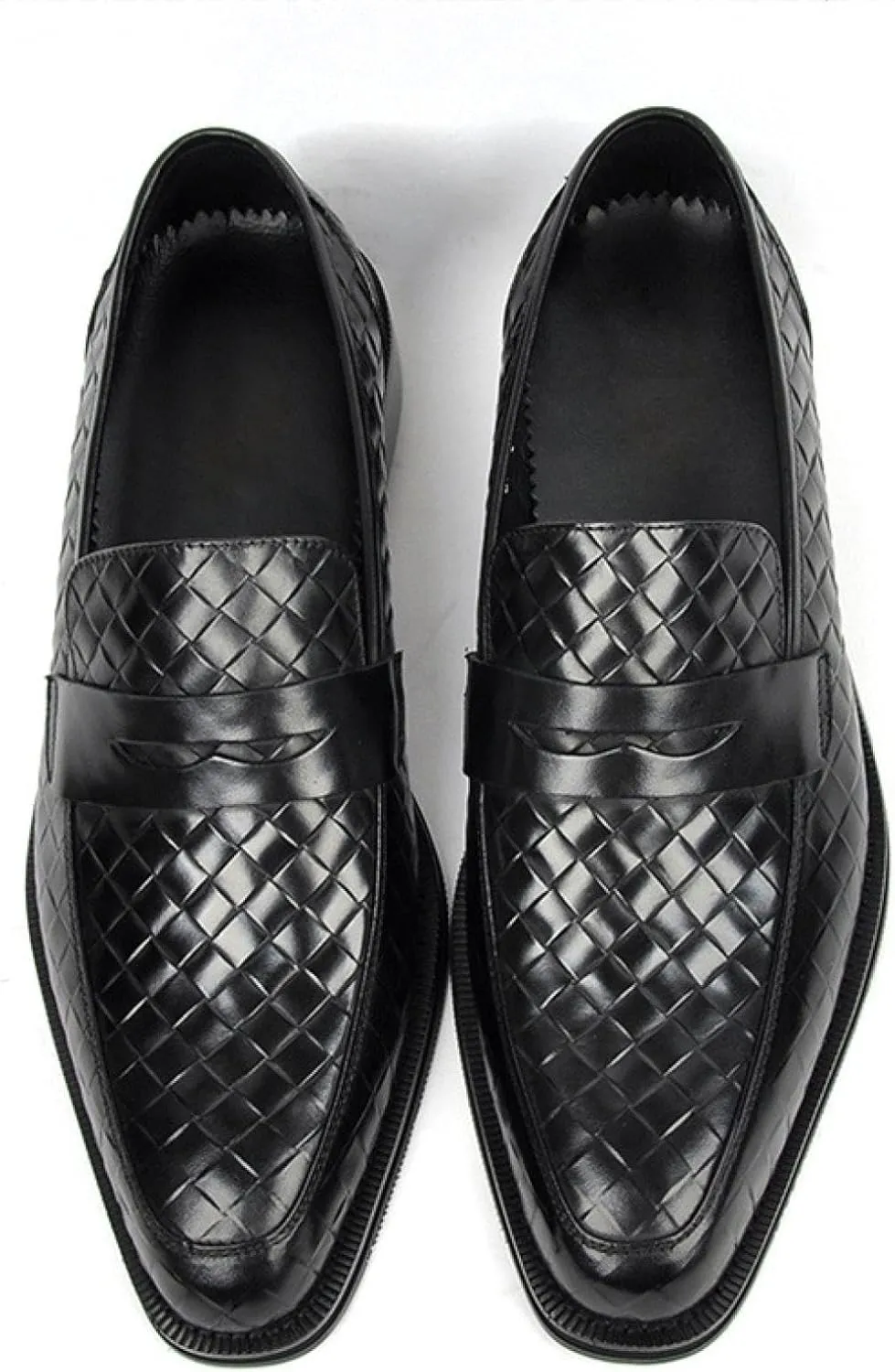 Men's Leather Driving Slip-on Dress Loafers Luxury Crocodile Print Soft Sole Business Oxford Shoes Classic Wedding Dress Shoes