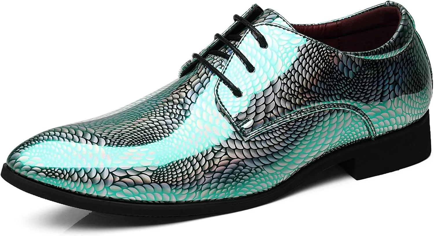 Men's Loafers Dress Shoes Patent Leather Glitter Prom Tuxedo Slip-on Suit Shoes
