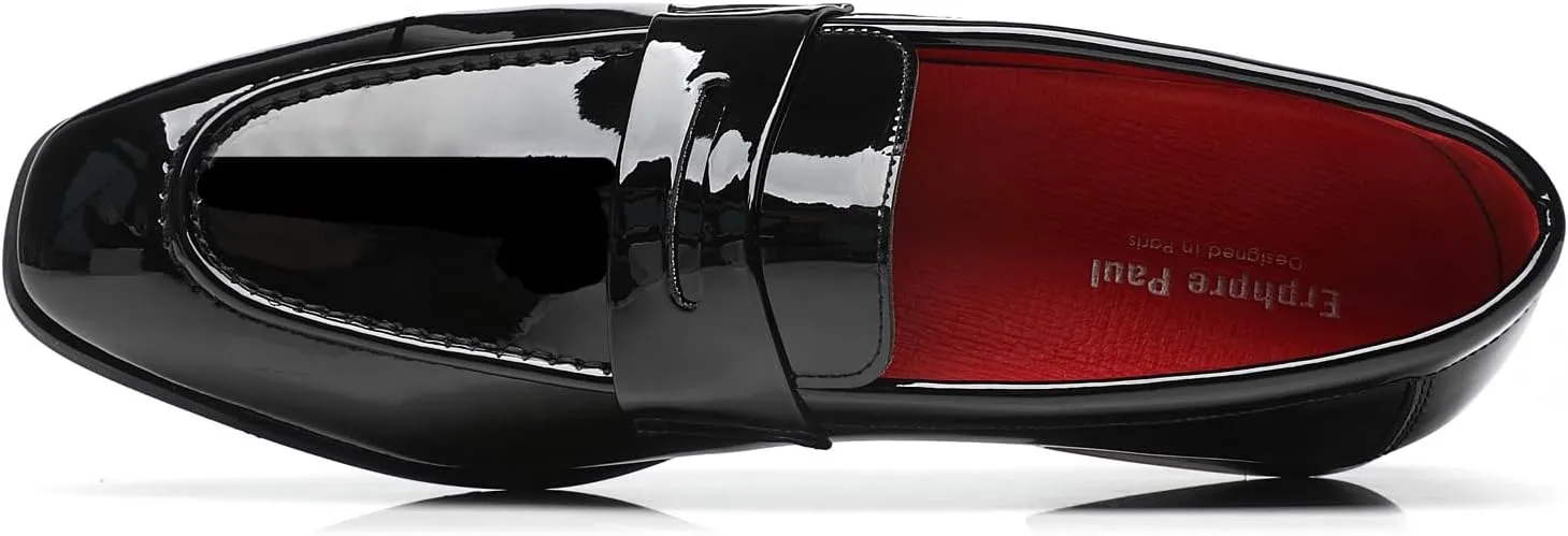 Mens Loafers Patent Leather American Dress Wedding Party Shoes
