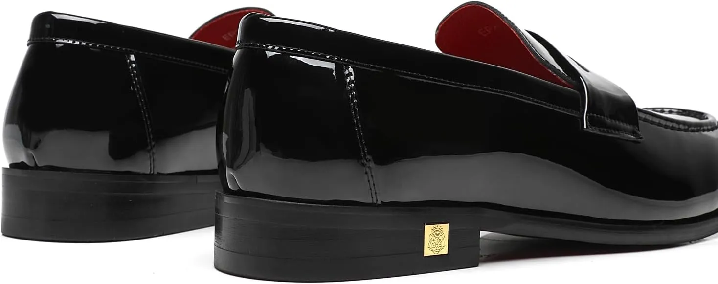 Mens Loafers Patent Leather American Dress Wedding Party Shoes