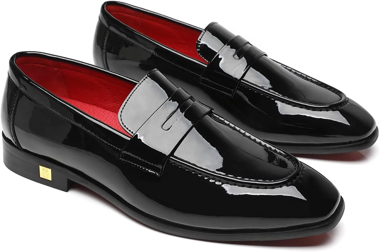 Mens Loafers Patent Leather American Dress Wedding Party Shoes
