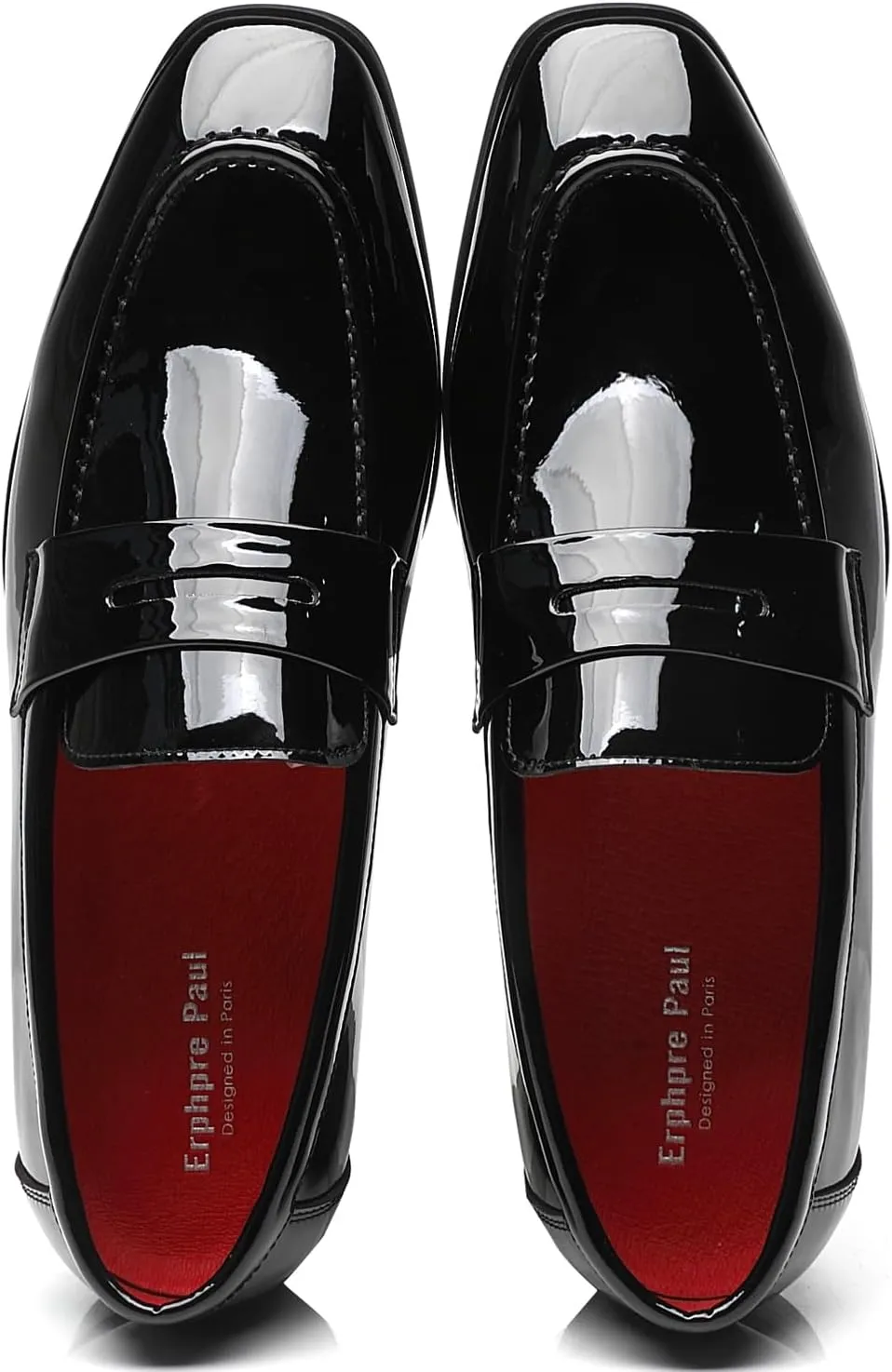 Mens Loafers Patent Leather American Dress Wedding Party Shoes