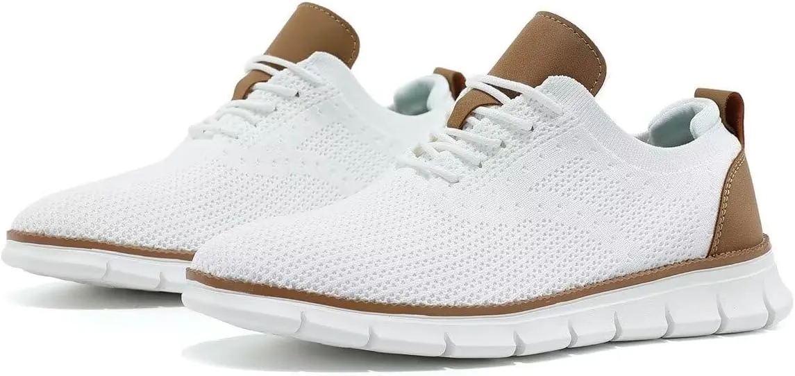 Men's Mesh Sneakers Oxfords Lace-Up Lightweight Casual Walking Shoes Dress Shoes Fashion Sneakers Walking Shoes