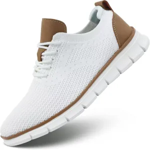 Men's Mesh Sneakers Oxfords Lace-Up Lightweight Casual Walking Shoes Dress Shoes Fashion Sneakers Walking Shoes