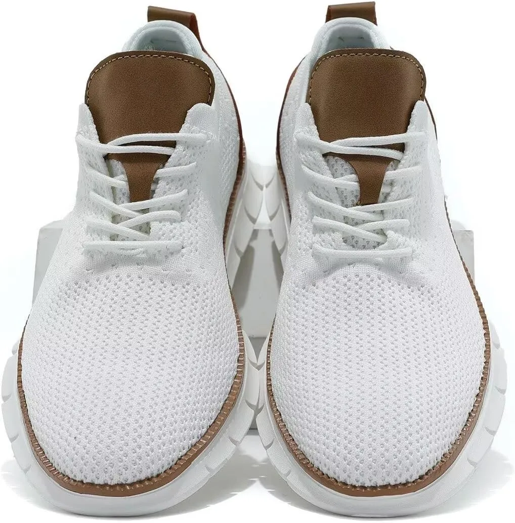 Men's Mesh Sneakers Oxfords Lace-Up Lightweight Casual Walking Shoes Dress Shoes Fashion Sneakers Walking Shoes