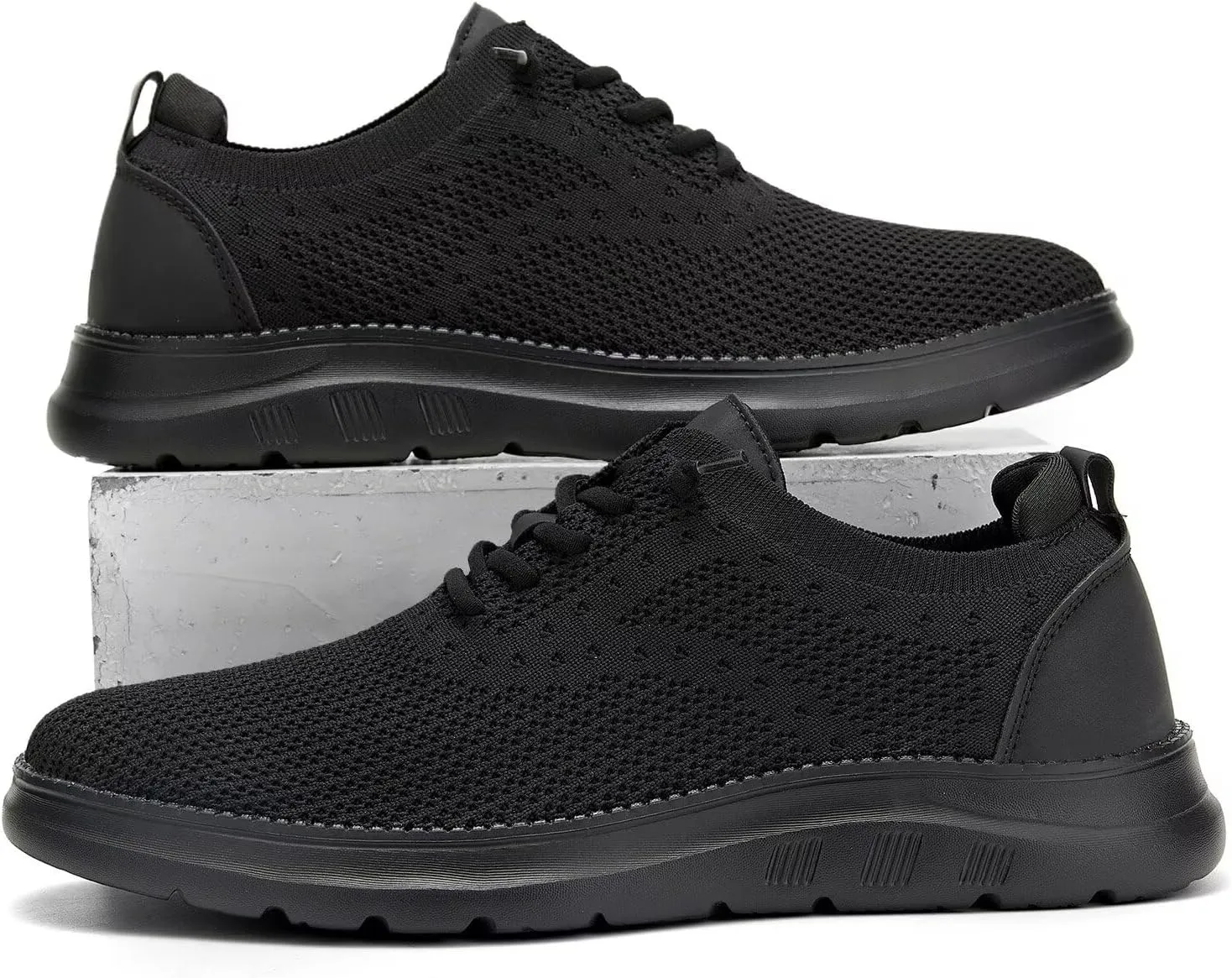 Men's Mesh Sneakers Oxfords Lace-Up Lightweight Casual Walking Shoes Driving Shoes