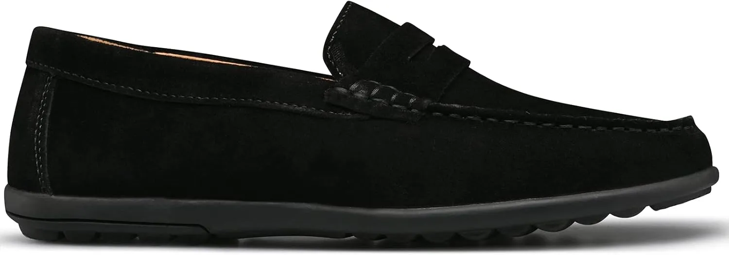 Men’s Moccasins Loafers Casual Leather Slip-On Driving Shoes Dress Comfortable & Light-Weight