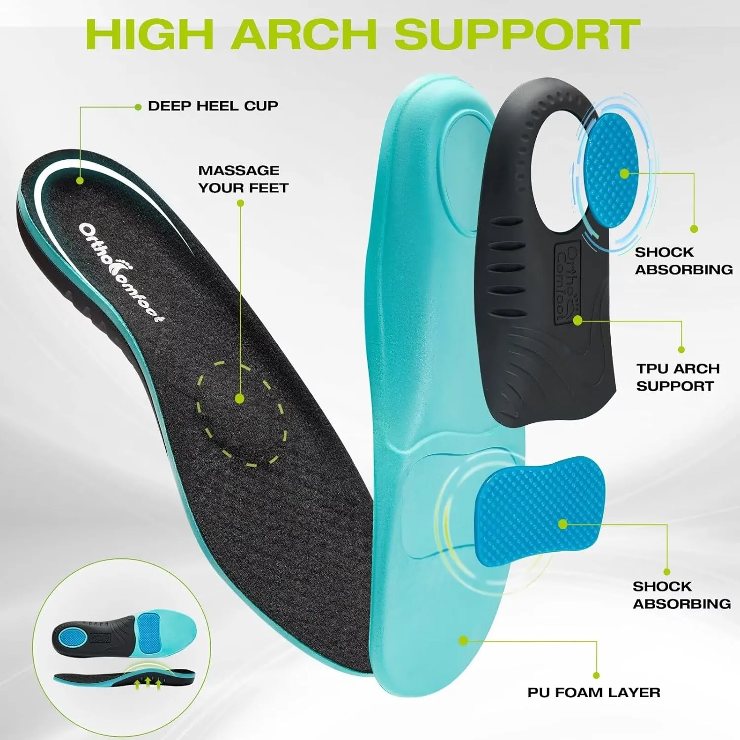 Men's Orthopedic Leather Dress Walking Shoes: Comfortable Orthotic Plantar Fasciitis Oxford Shoes with Arch Support, Flat Feet Casual Business Slip-On Loafers for Foot and Heel Pain Relief