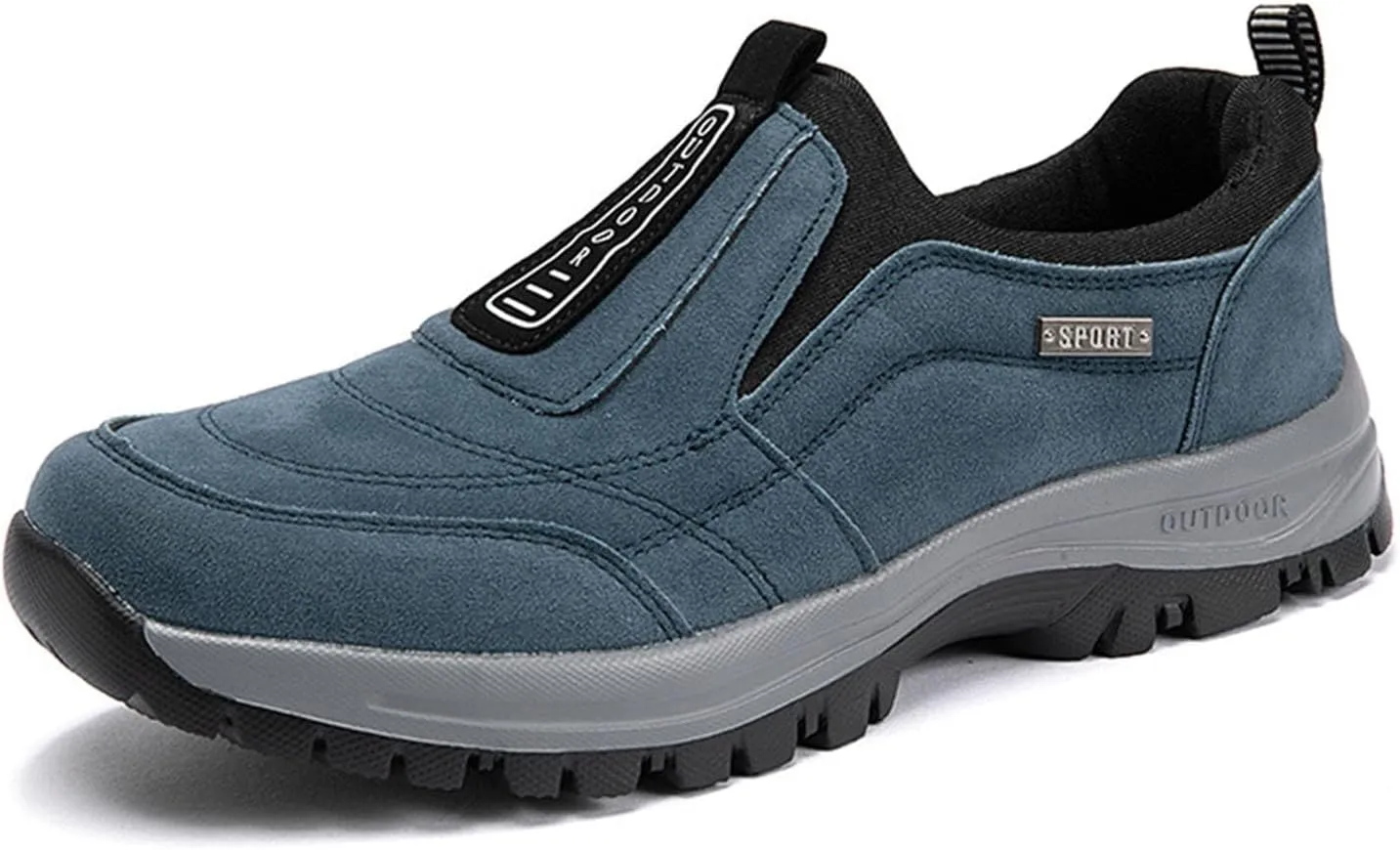 Mens Orthopedic Walking Shoes Outdoor Casual Arch Support Comfortable Waterproof Hiking Shoes for Men Breathable Fashion Sneakers for Outdoor Running