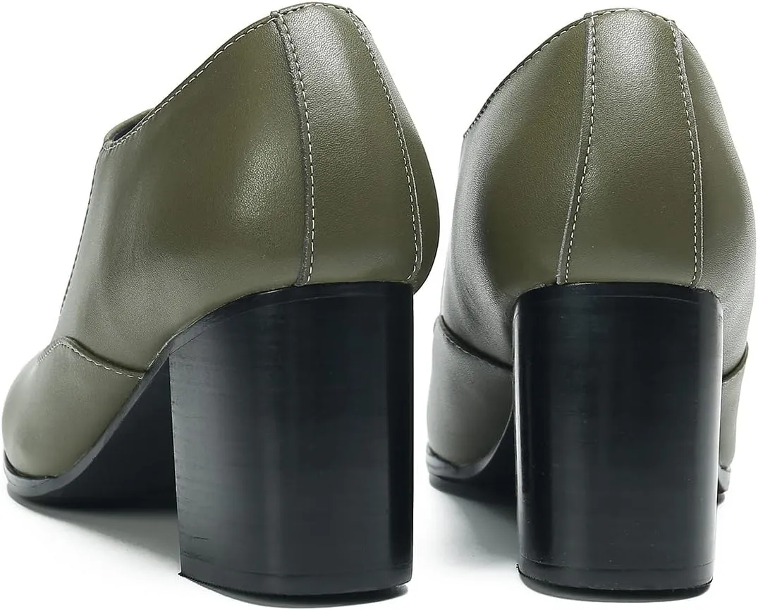 Men's Pump Slip On Loafers Party Dress Casual Leather Shoes Fashion Western Prom Wedding Disco Zipper Heels Shoes for Men Boys