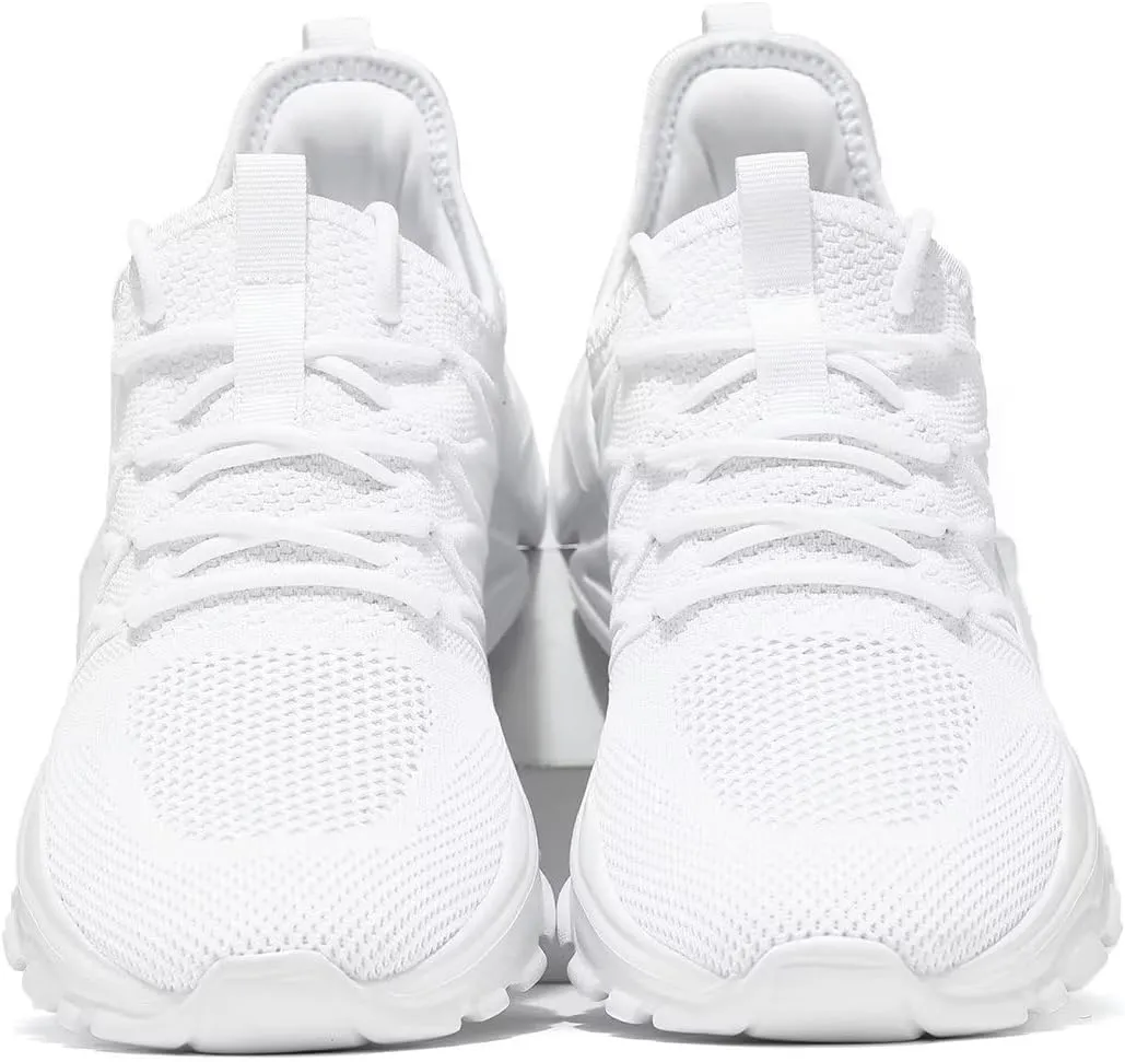 Mens Running Shoes Slip-on Walking Tennis Sneakers Lightweight Breathable Casual Soft Sole Mesh Workout Sports Shoes
