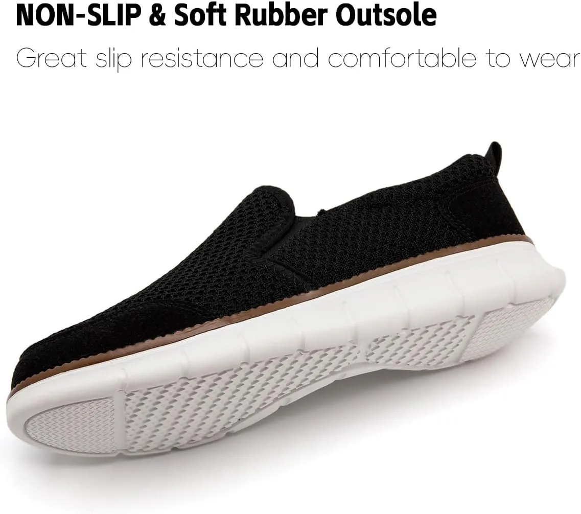 Mens Shoes Slip On Loafers Boat Walking Casual Shoes Non-Slip Lightweight Breathable Fashion Driving Gym Office Work Sneakers