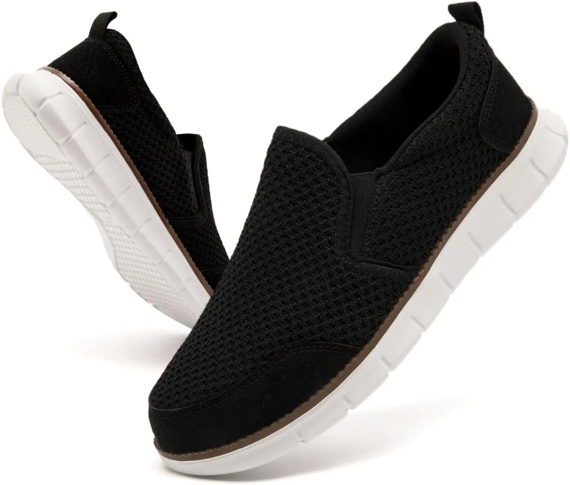 Mens Shoes Slip On Loafers Boat Walking Casual Shoes Non-Slip Lightweight Breathable Fashion Driving Gym Office Work Sneakers