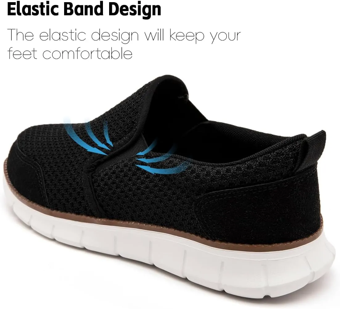 Mens Shoes Slip On Loafers Boat Walking Casual Shoes Non-Slip Lightweight Breathable Fashion Driving Gym Office Work Sneakers