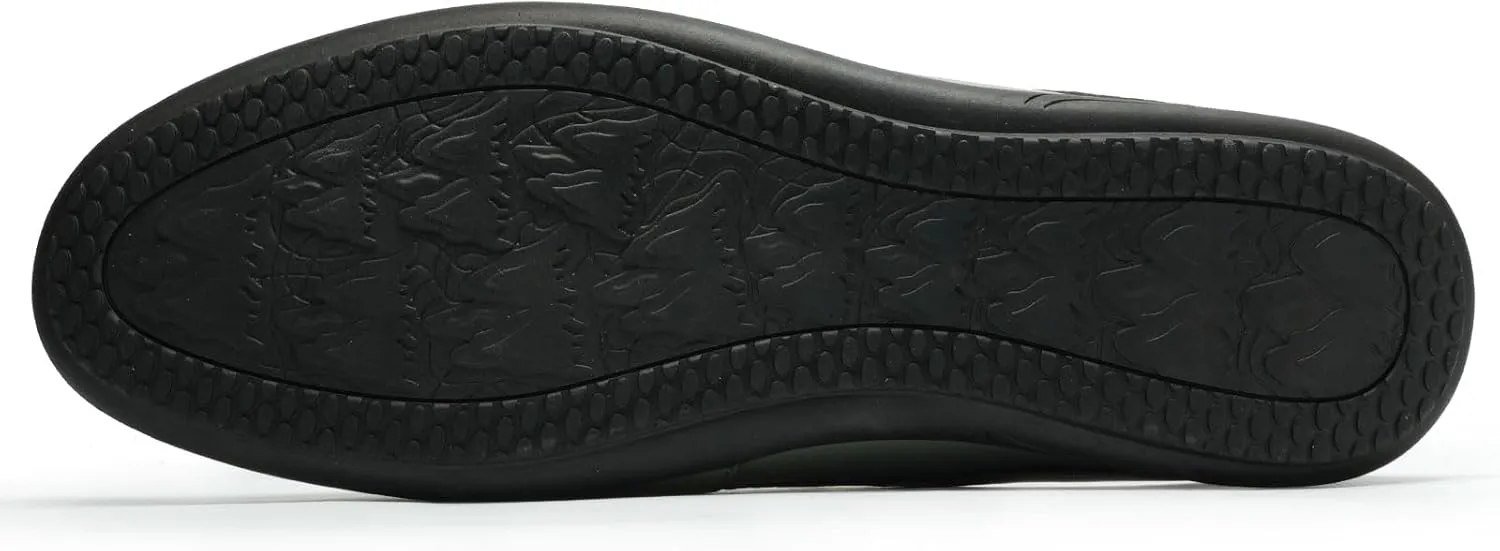 Men’s Slip-On Loafers Handmade Leather Slippers Breathable Comfortable Soft Hand Stitched no-heel Casual Shoes For Men