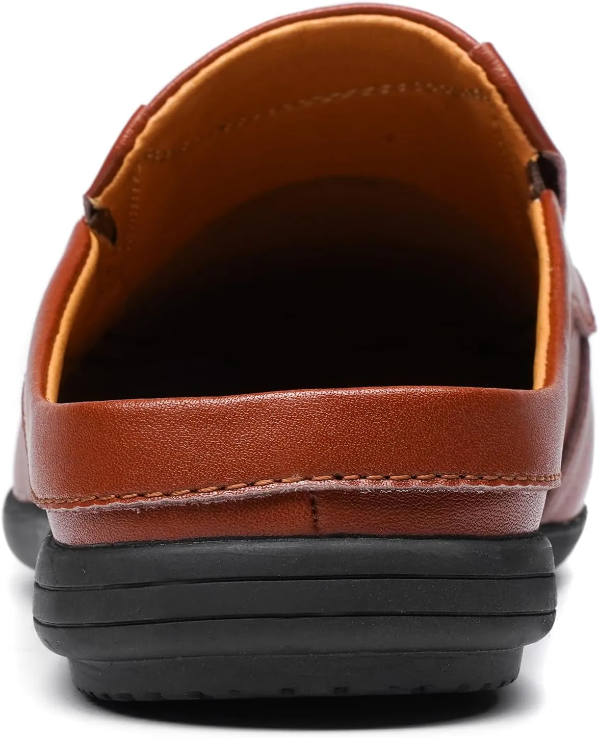 Men’s Slip-On Loafers Handmade Leather Slippers Breathable Comfortable Soft Hand Stitched no-heel Casual Shoes For Men