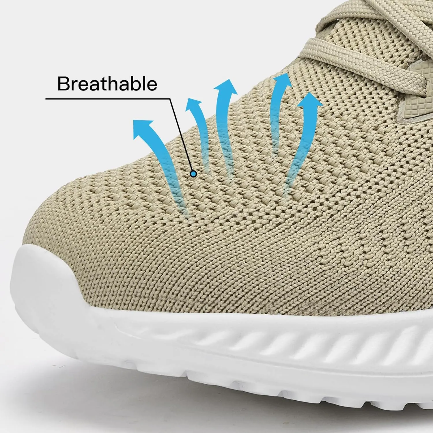 Mens Slip On Wide Walking Shoes Memory Foam Runnning Tennis Shoes Lightweight Breathable Casual Sneakers