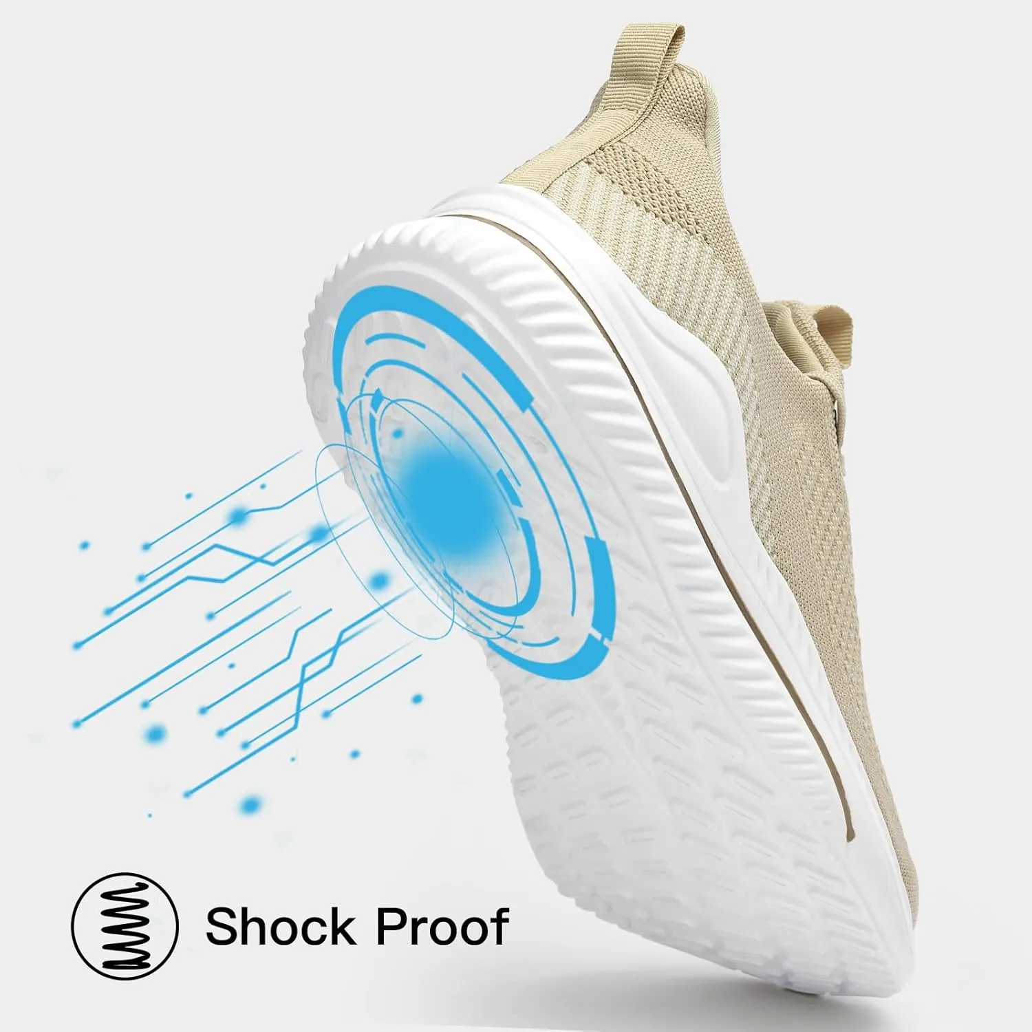 Mens Slip On Wide Walking Shoes Memory Foam Runnning Tennis Shoes Lightweight Breathable Casual Sneakers