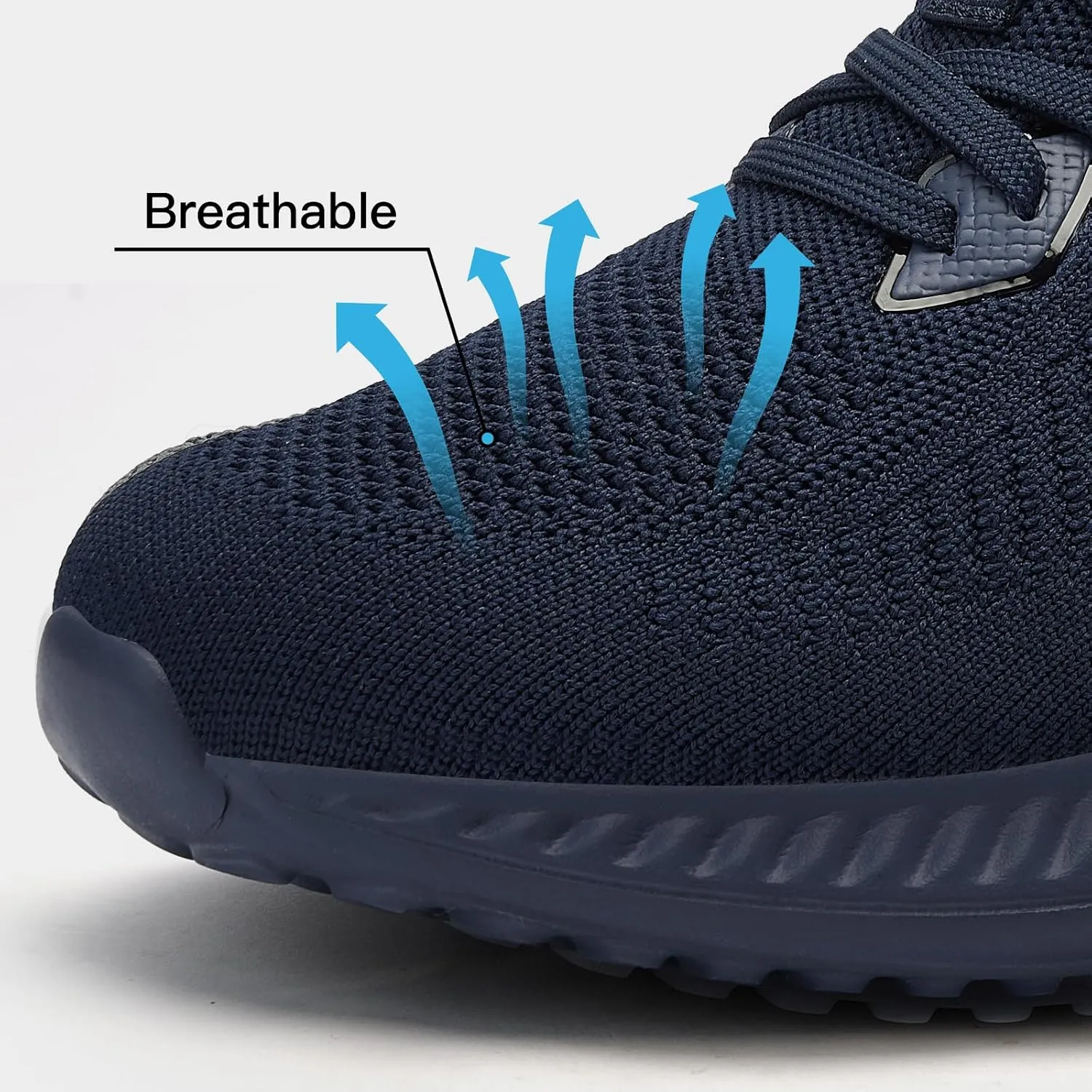 Mens Slip On Wide Walking Shoes Memory Foam Runnning Tennis Shoes Lightweight Breathable Casual Sneakers