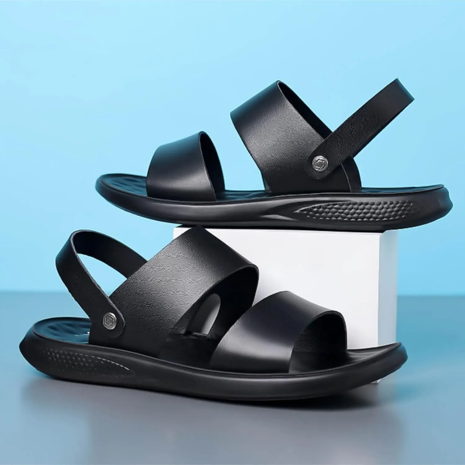 Men's Sports Beach Sliding Outdoor Remote Slippers S Heel Protection Shoes Men