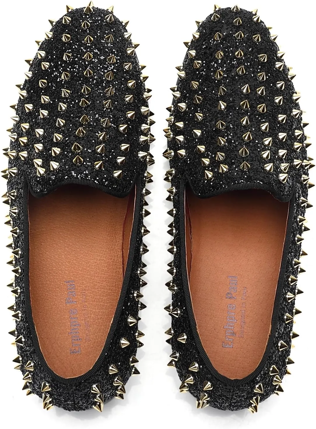 Men's Studded Loafers Spikes Rivets Luxury Dress Wedding Party Prom Shoes