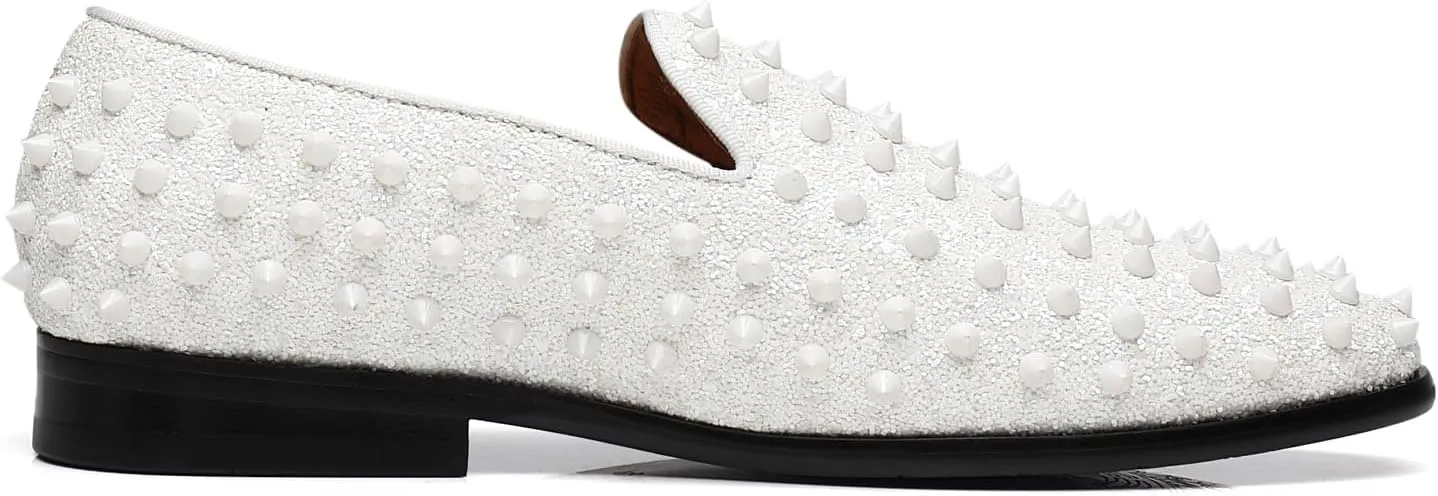 Men's Studded Loafers Spikes Rivets Luxury Dress Wedding Party Prom Shoes