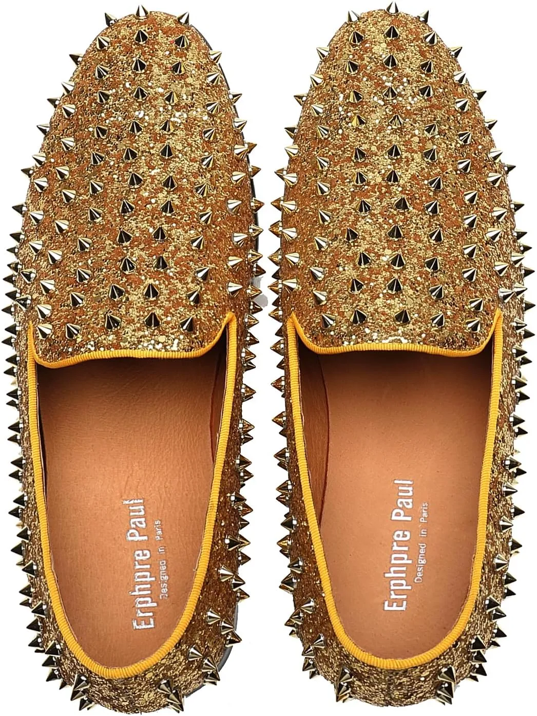 Men's Studded Loafers Spikes Rivets Luxury Dress Wedding Party Prom Shoes