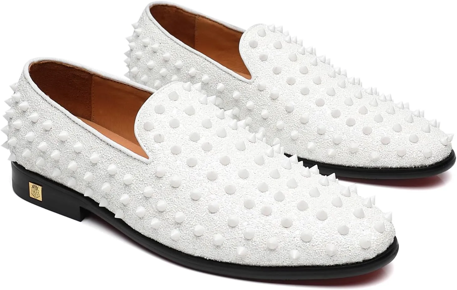 Men's Studded Loafers Spikes Rivets Luxury Dress Wedding Party Prom Shoes