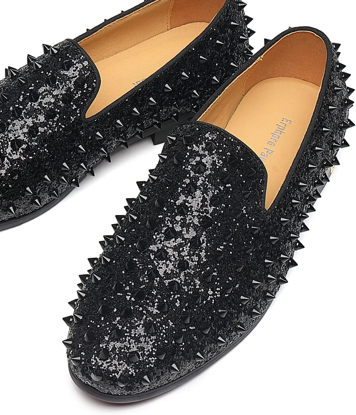 Men's Studded Loafers Spikes Rivets Luxury Dress Wedding Party Prom Shoes