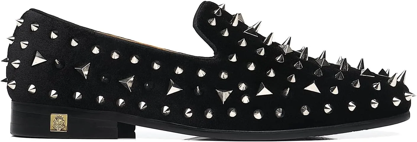 Men's Studded Loafers Spikes Rivets Luxury Dress Wedding Party Prom Shoes