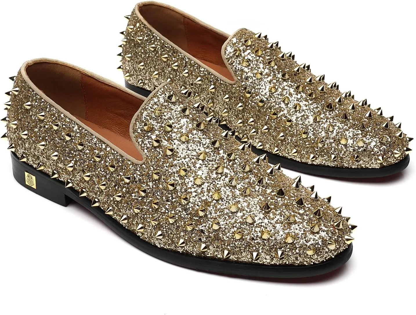 Men's Studded Loafers Spikes Rivets Luxury Dress Wedding Party Prom Shoes