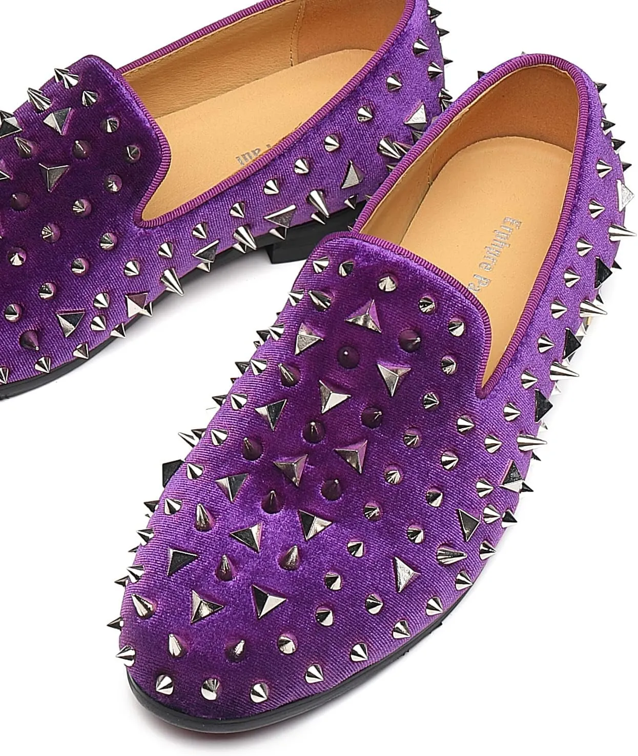 Men's Studded Loafers Spikes Rivets Luxury Dress Wedding Party Prom Shoes