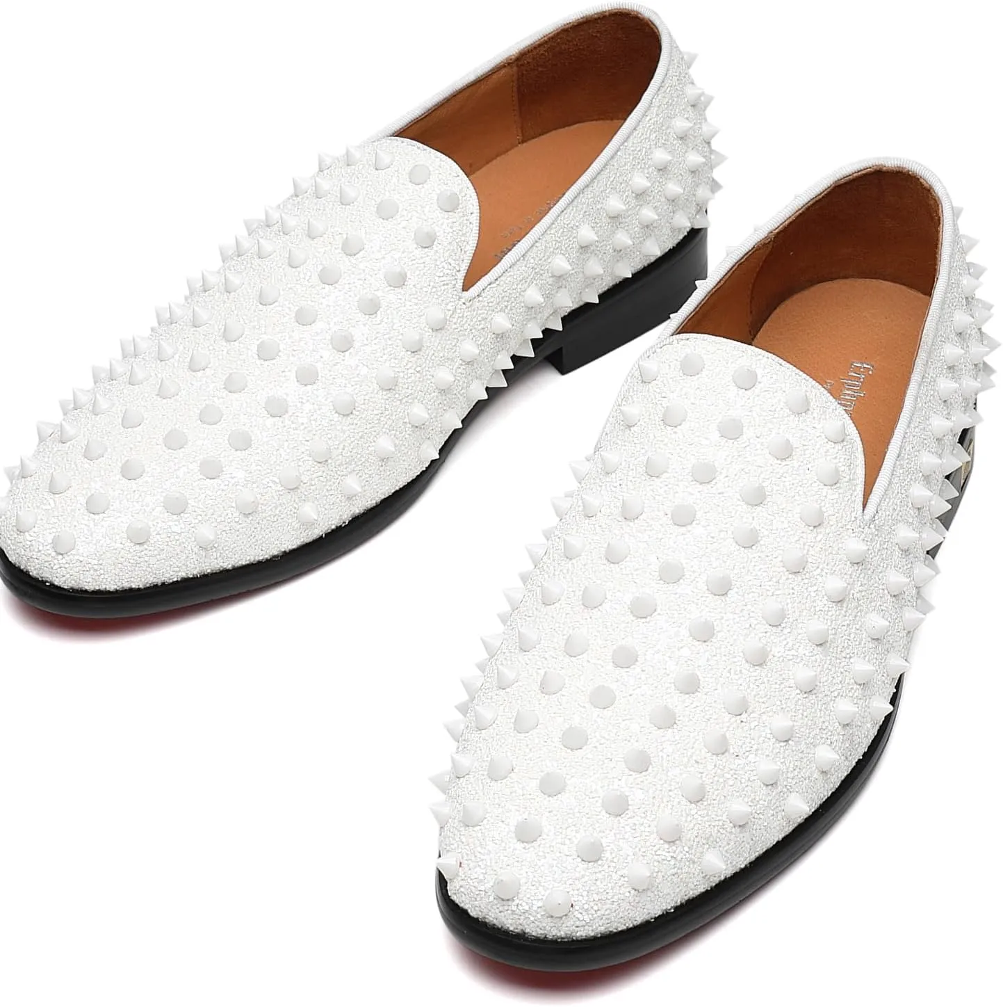Men's Studded Loafers Spikes Rivets Luxury Dress Wedding Party Prom Shoes