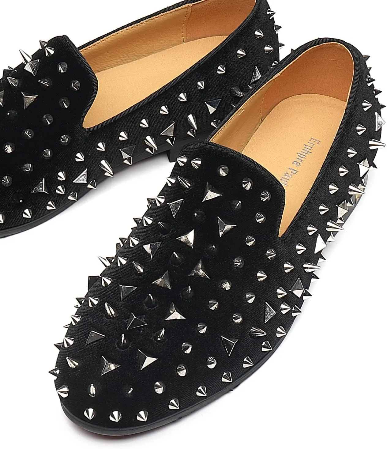 Men's Studded Loafers Spikes Rivets Luxury Dress Wedding Party Prom Shoes