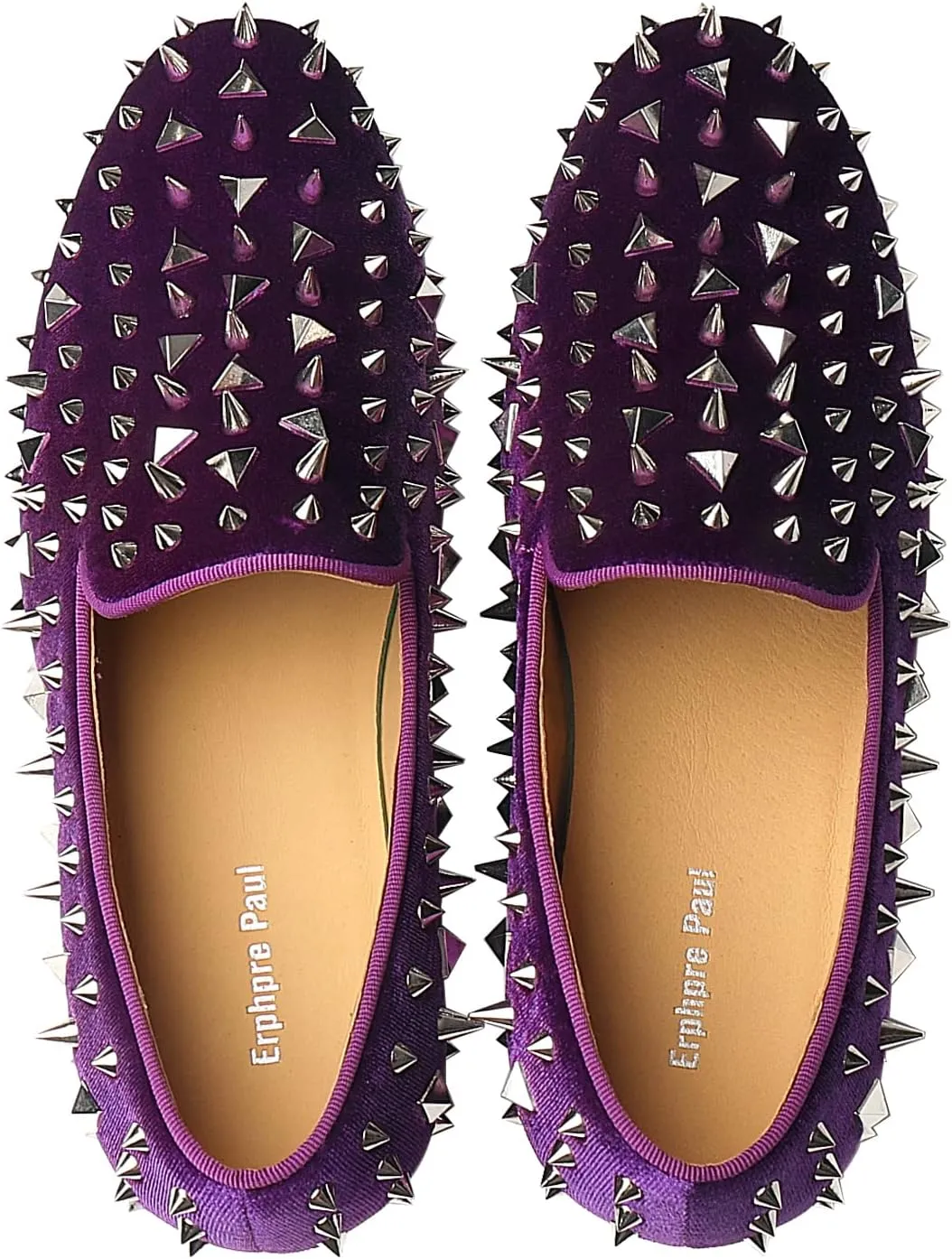 Men's Studded Loafers Spikes Rivets Luxury Dress Wedding Party Prom Shoes