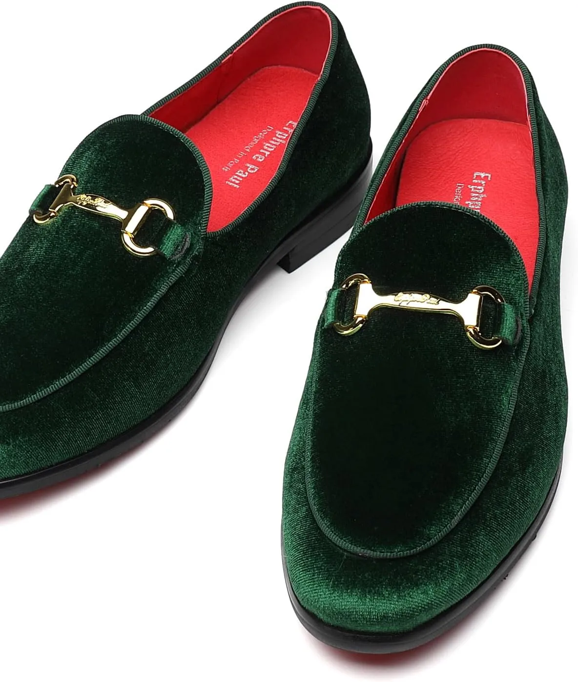 Men's Velvet Loafers Wedding Party Prom Homecoming Shoes