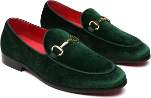 Men's Velvet Loafers Wedding Party Prom Homecoming Shoes