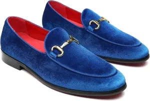 Men's Velvet Loafers Wedding Party Prom Homecoming Shoes