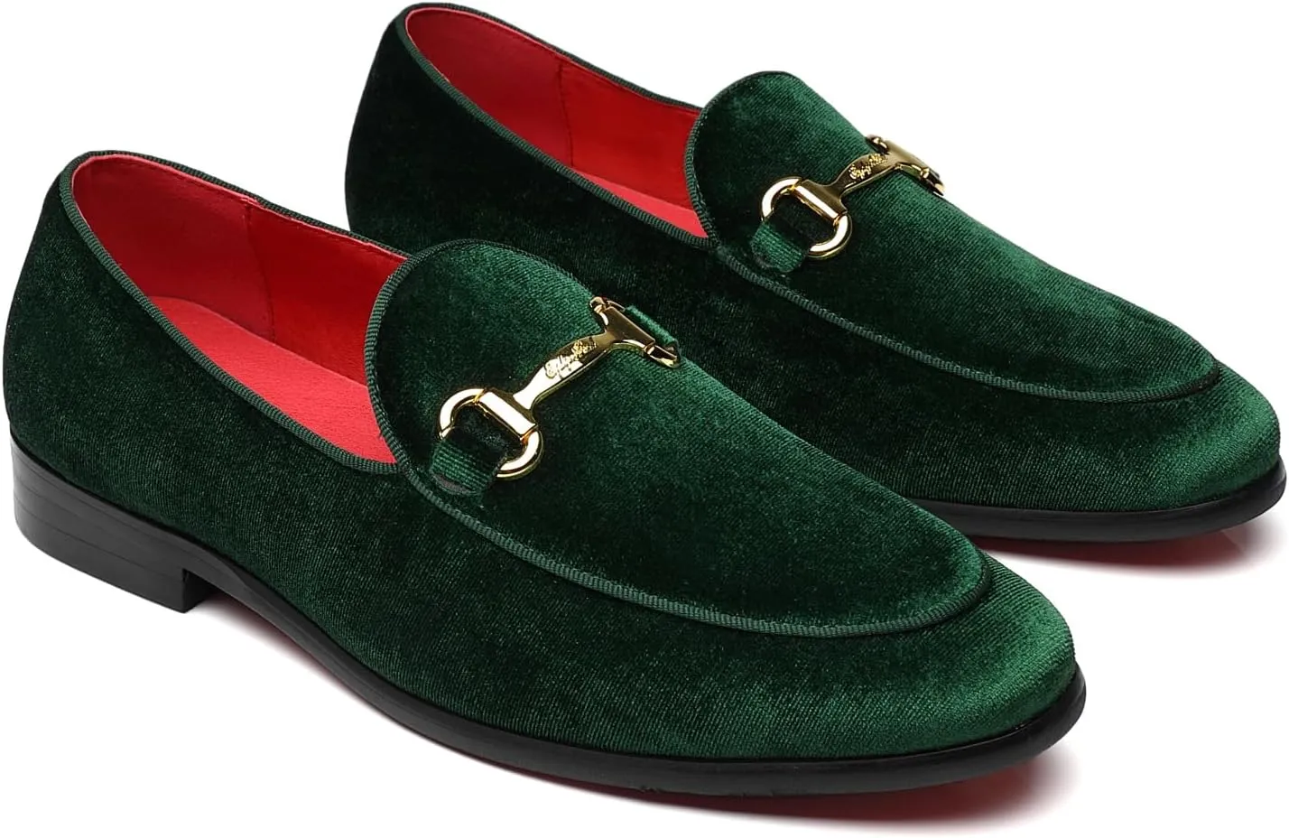 Men's Velvet Loafers Wedding Party Prom Homecoming Shoes