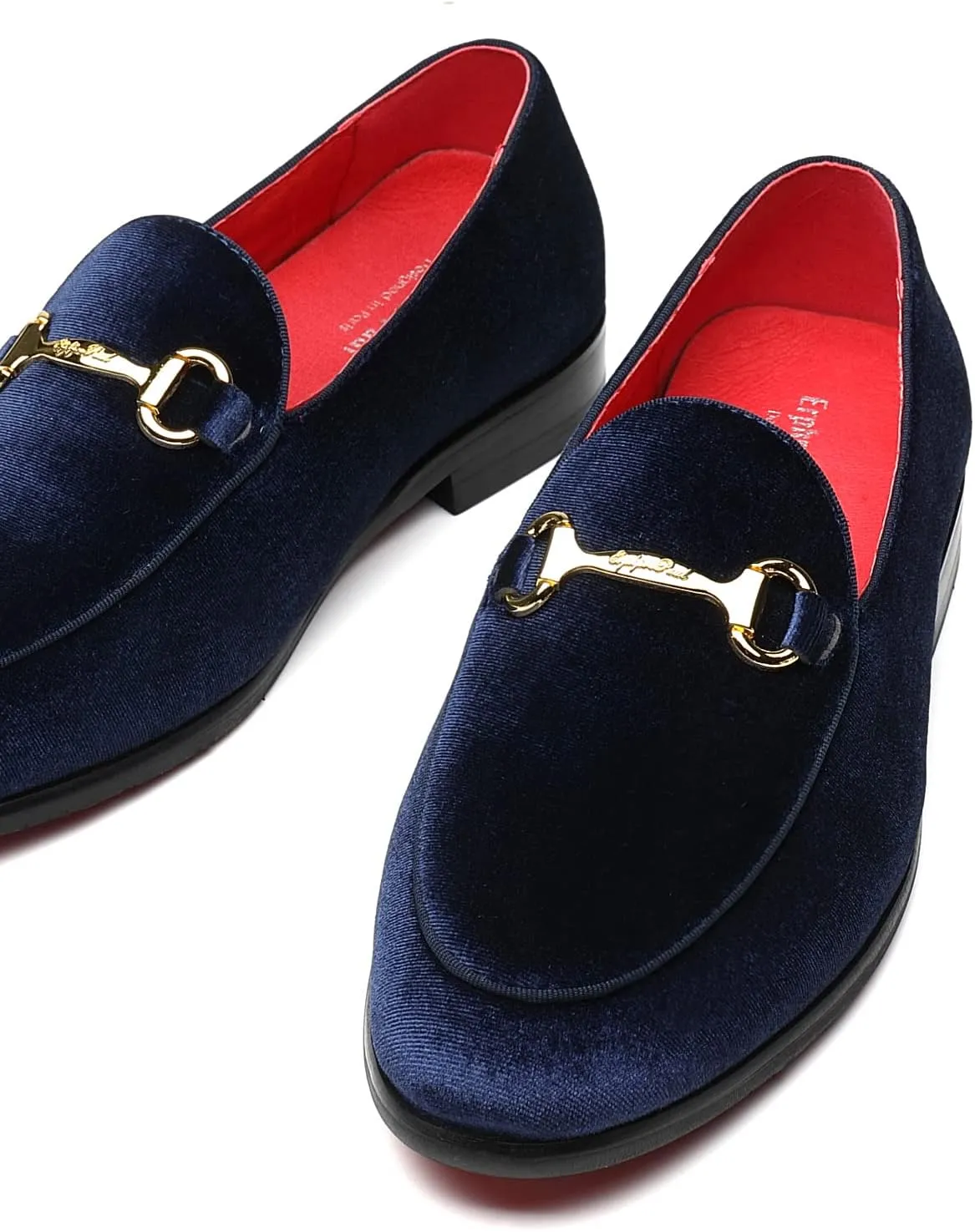 Men's Velvet Loafers Wedding Party Prom Homecoming Shoes