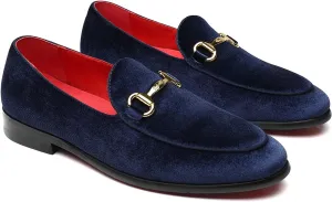 Men's Velvet Loafers Wedding Party Prom Homecoming Shoes