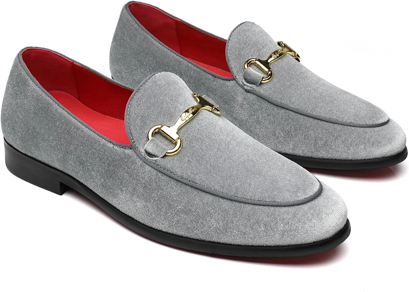 Men's Velvet Loafers Wedding Party Prom Homecoming Shoes