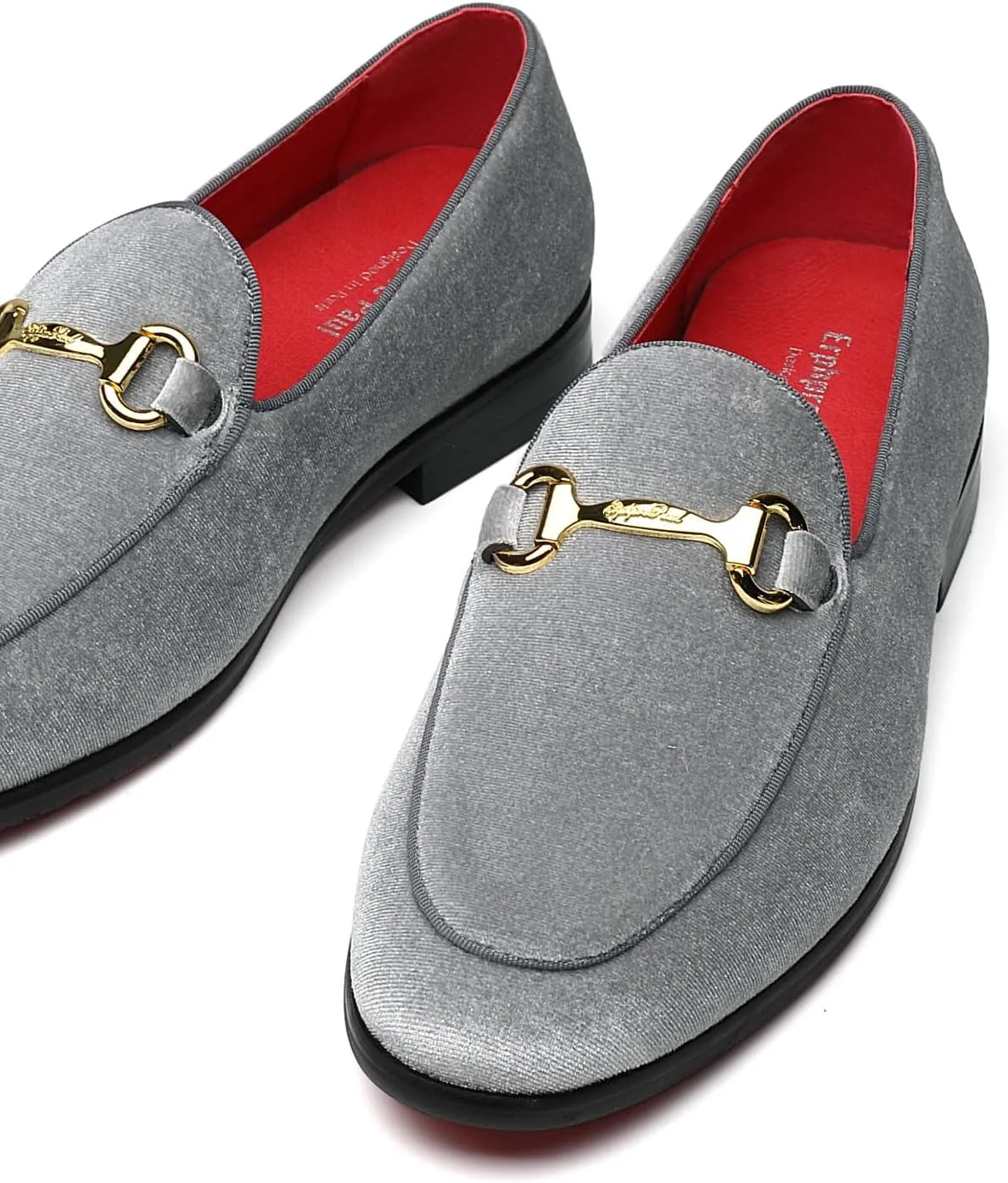 Men's Velvet Loafers Wedding Party Prom Homecoming Shoes