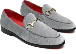 Men's Velvet Loafers Wedding Party Prom Homecoming Shoes