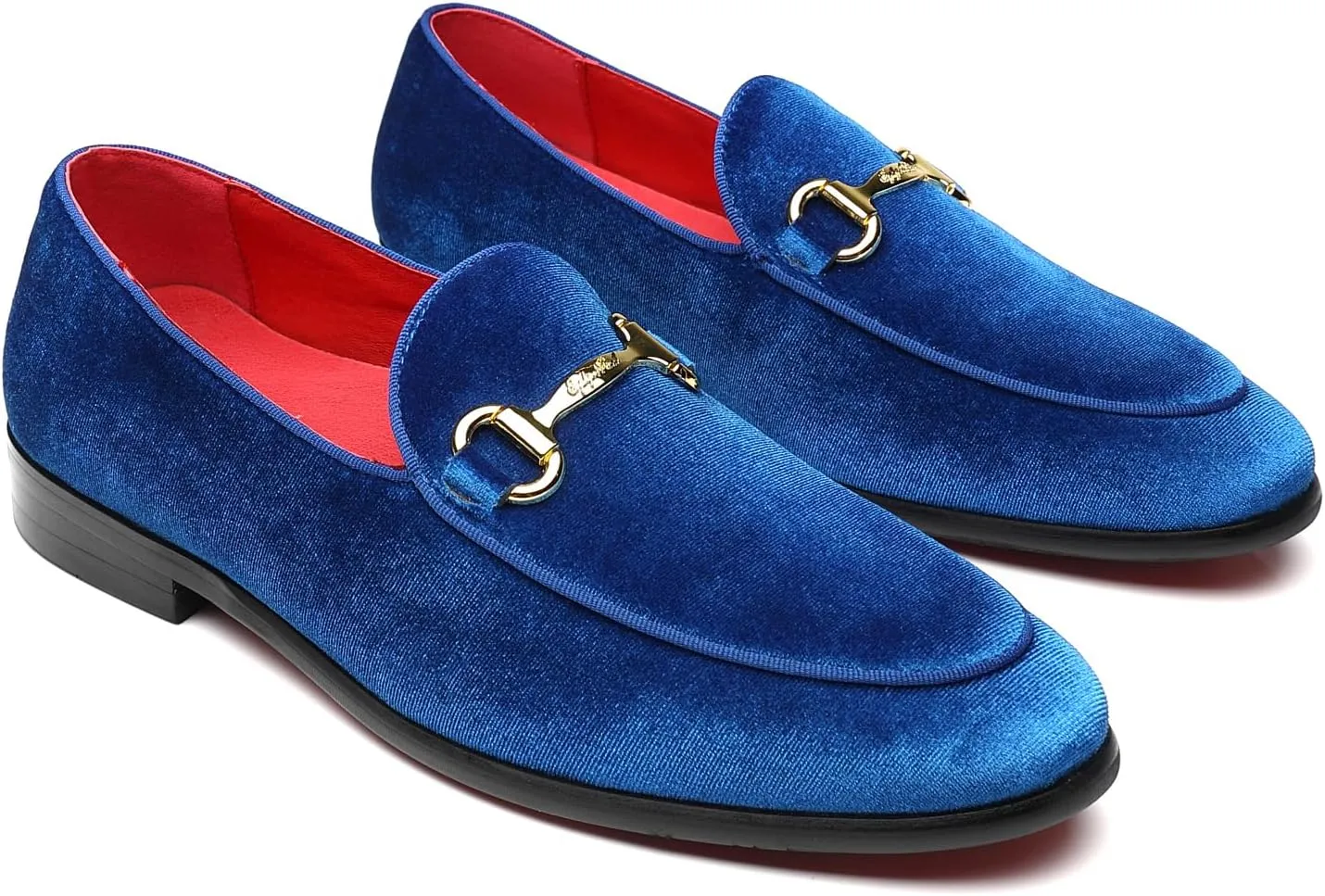 Men's Velvet Loafers Wedding Party Prom Homecoming Shoes