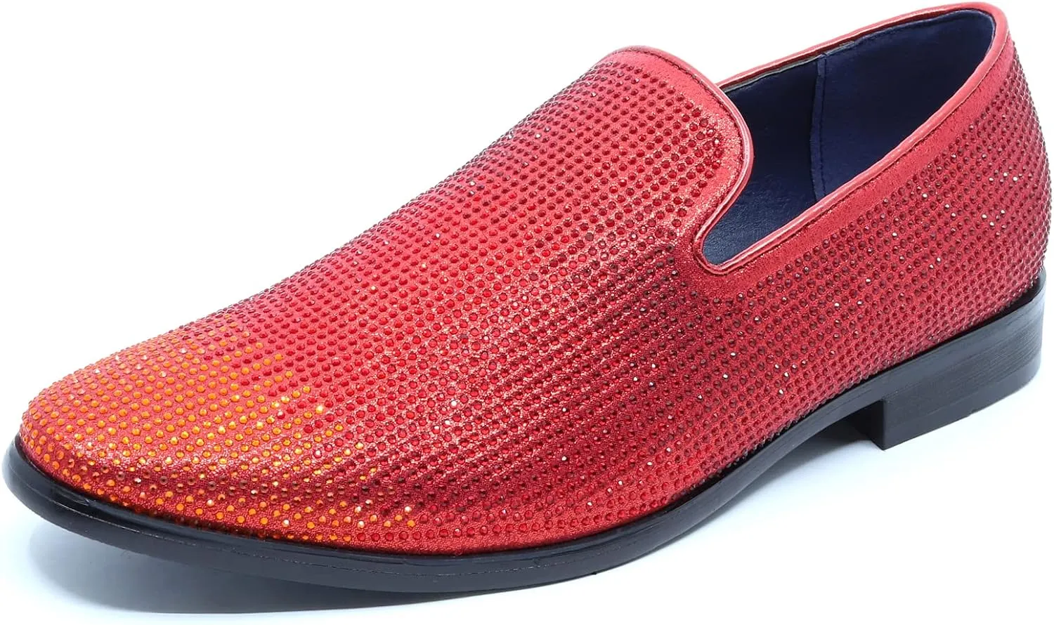 Men's Vintage Rhinestone Designer Classic Smoking Dress Tuxedo Loafers Slip On Shoes SM-29