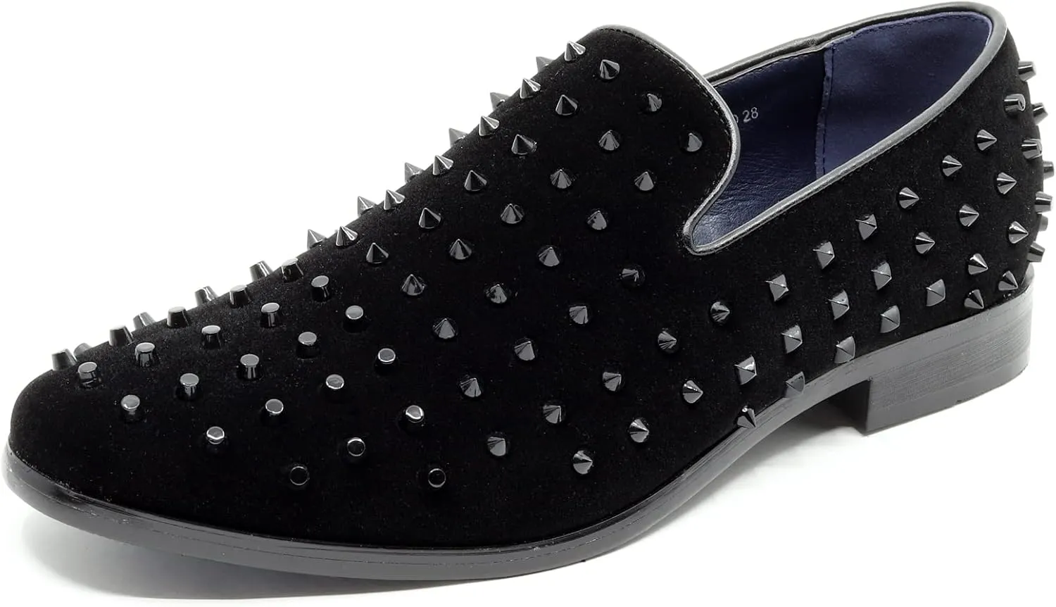 Men's Vintage Spike Fashion Designer Classic Smoking Dress Tuxedo Loafers Slip On Shoes SM-28
