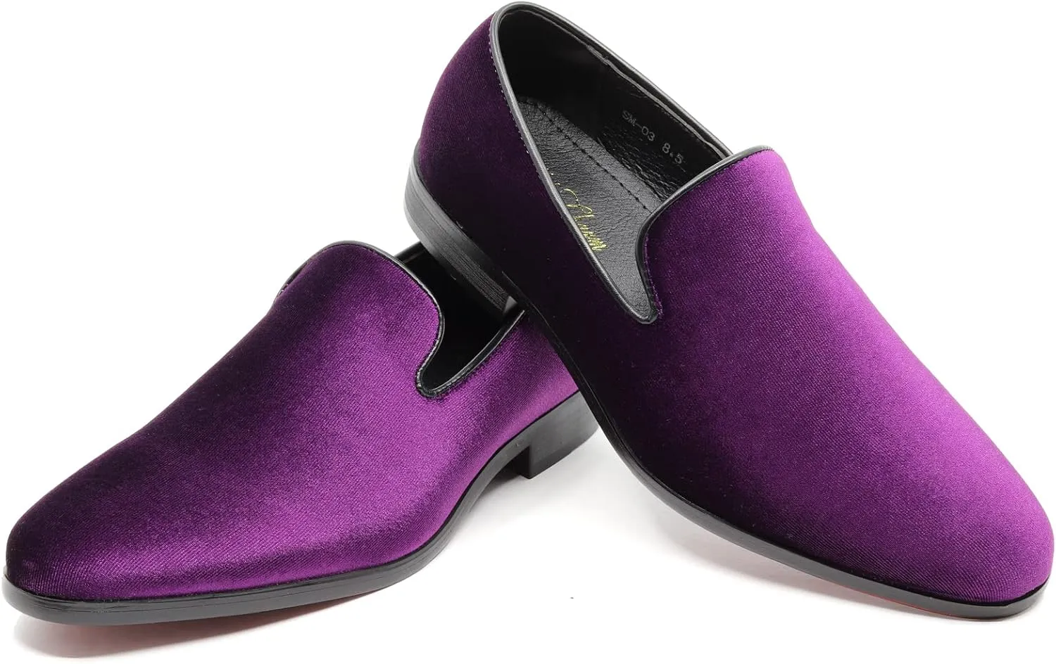 Men's Vintage Velvet Designer Classic Dress Tuxedo Loafers Slip On Shoes SM-03