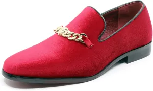 Men's Vintage Velvet Designer Classic Smoking Dress Tuxedo Loafers Slip On Shoes SM-43